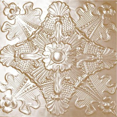 2 ft. x 2 ft. Lay-in Suspended Grid Tin Ceiling Tile in Satin Brass (24 sq. ft. / case)