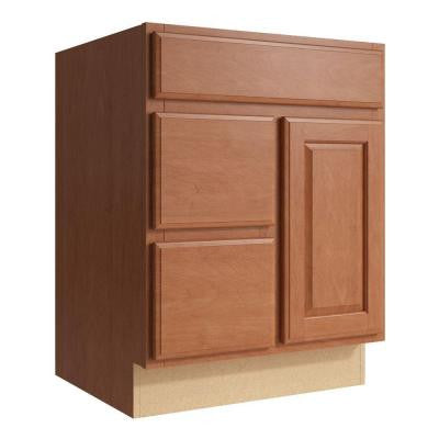 Salvo 24 in. W x 31 in. H Vanity Cabinet Only in Caramel