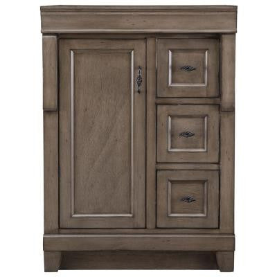 Naples 24 in. W Vanity Cabinet Only in Distressed Grey