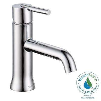 Trinsic Single Hole Single-Handle Bathroom Faucet in Chrome - Less Pop-Up