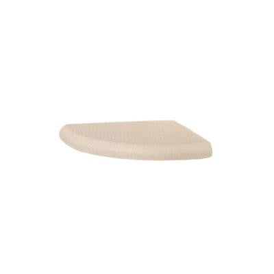 Corner-Mount Solid Surface Triangular Soap Dishes in Bermuda Sand (2-Pack)