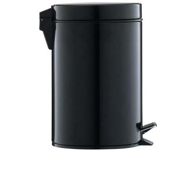 0.75 gal. Black Step-On Touchless Trash Can