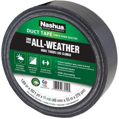 1-7/8 in. x 60 yd. 398 All-Weather HVAC Duct Tape - Black