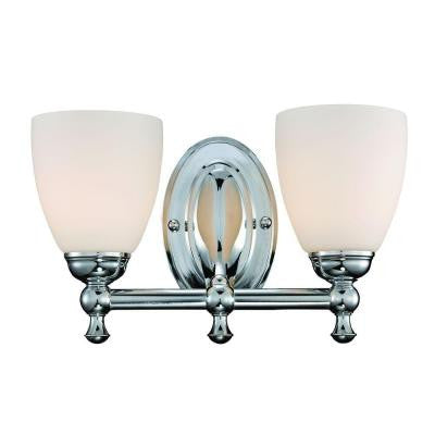 2-Light Polished Chrome Vanity Light