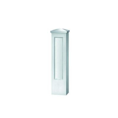 47-3/4 in. x 12-1/2 in. x 12-1/2 in. Polyurethane Straight Panel Newel Post for 12 in. Balustrade System