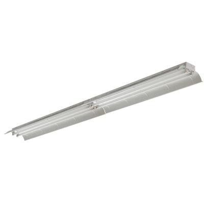 Tandem 4-Light White Ceiling Fluorescent Strip Lighting Fixture