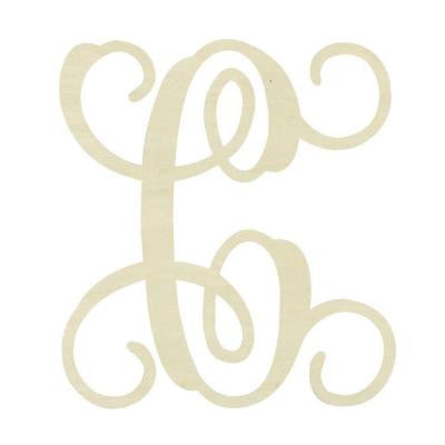 19.5 in. Unfinished Single Vine Monogram (C)