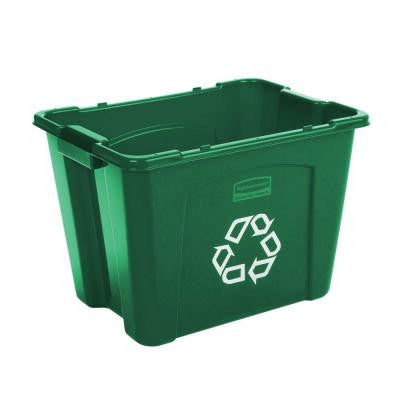 14 Gal. Green Recycling Bin