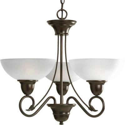 Pavilion Collection 3-Light Antique Bronze Chandelier