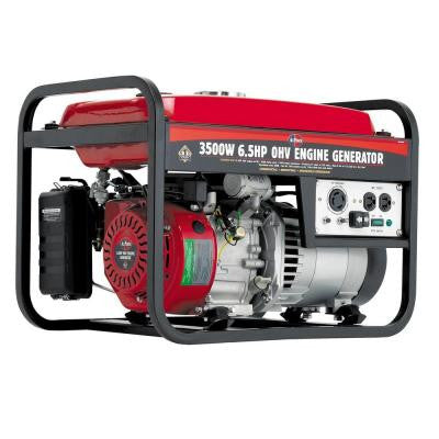 3,000-Watt Gasoline Powered Generator with Deluxe Side Panel