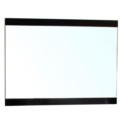 Urbandale 24 in. L x 38 in. W Solid Wood Frame Wall Mirror in Dark Walnut