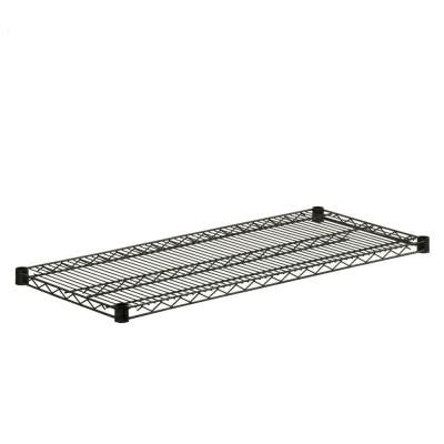 16 in. x 36 in. Steel Shelf in Black