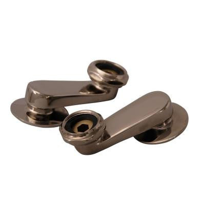 Adjustable Swivel Arm Connectors in Polished Nickel
