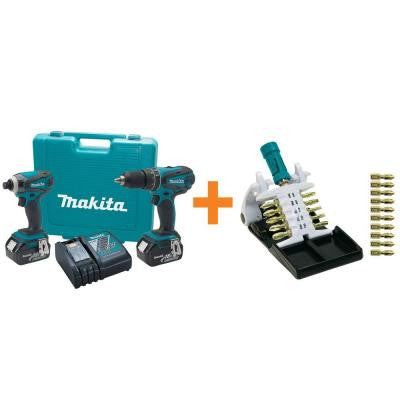 18-Volt LXT Lithium-Ion Cordless Combo Kit (2-Piece) with Bonus Impact GOLD 21-Piece Ultra-Magnetic Insert Bit Set
