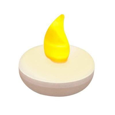 Amber Floating LED Tea Light Candle (12-Count)