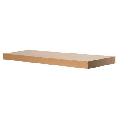 10 in. x 1-3/4 in. Beech Wood Veneer Straight Floating Shelf Kit (Price Varies By Length)