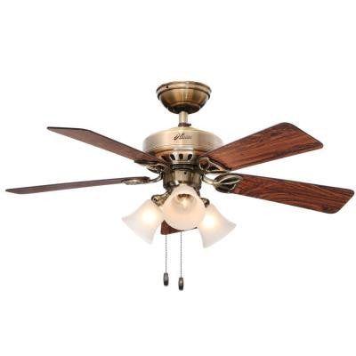 Beacon Hill 42 in. Antique Brass Ceiling Fan