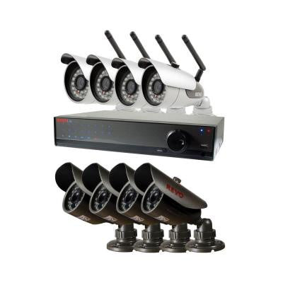 Lite 16-Channel 2TB 960H DVR Surveillance System with 4 Wireless Bullet Cameras and 4 Wired Bullet Cameras
