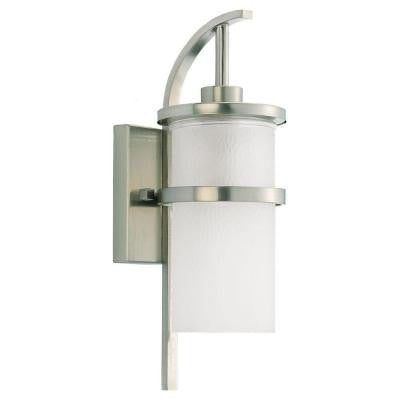 Eternity 1-Light Brushed Nickel Outdoor Wall Fixture