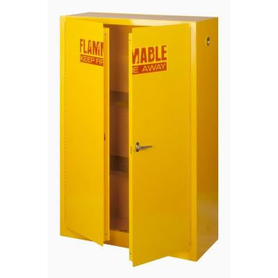 43 in. W x 65 in. H x 18 in. D Flammable Liquid Safety Cabinet in Yellow