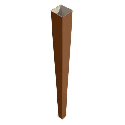Pro Series 8-1/2 ft. x 5 in. x 5 in. Vinyl Anaheim Brown Blank Post