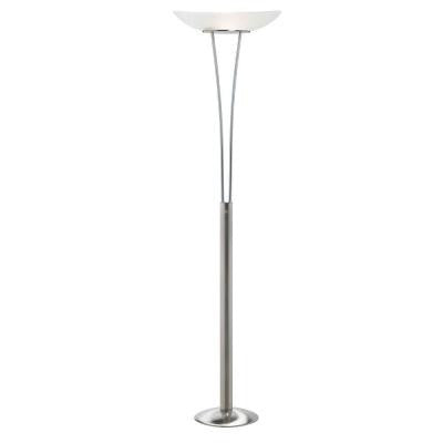 Moxley 9 in. Satin Chrome Floor Lamp