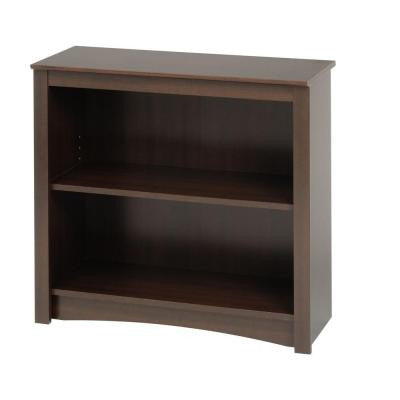 2-Shelf Bookcase in Espresso
