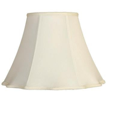 White Round Out Scallop Single Replacement Lamp Shade