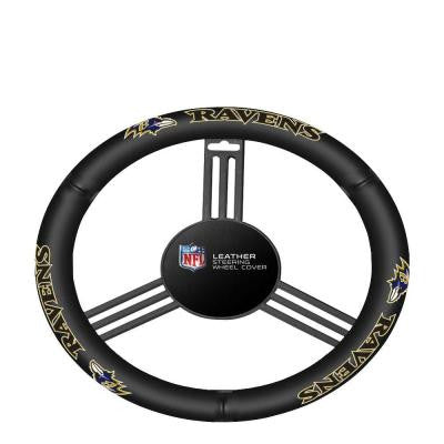 Baltimore Ravens Leather Steering Wheel Cover