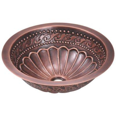 Tri-Mount Bathroom Sink in Copper