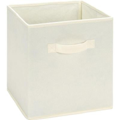 10.5 in. x 11 in. x 10.5 in. 5.25 Gal. Natural Fabric Storage Bin