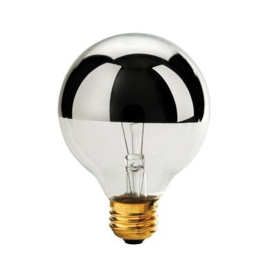 Smart Dimmer 60-Watt Incandescent G-25 Half Chrome Dimming Night Light Bulb