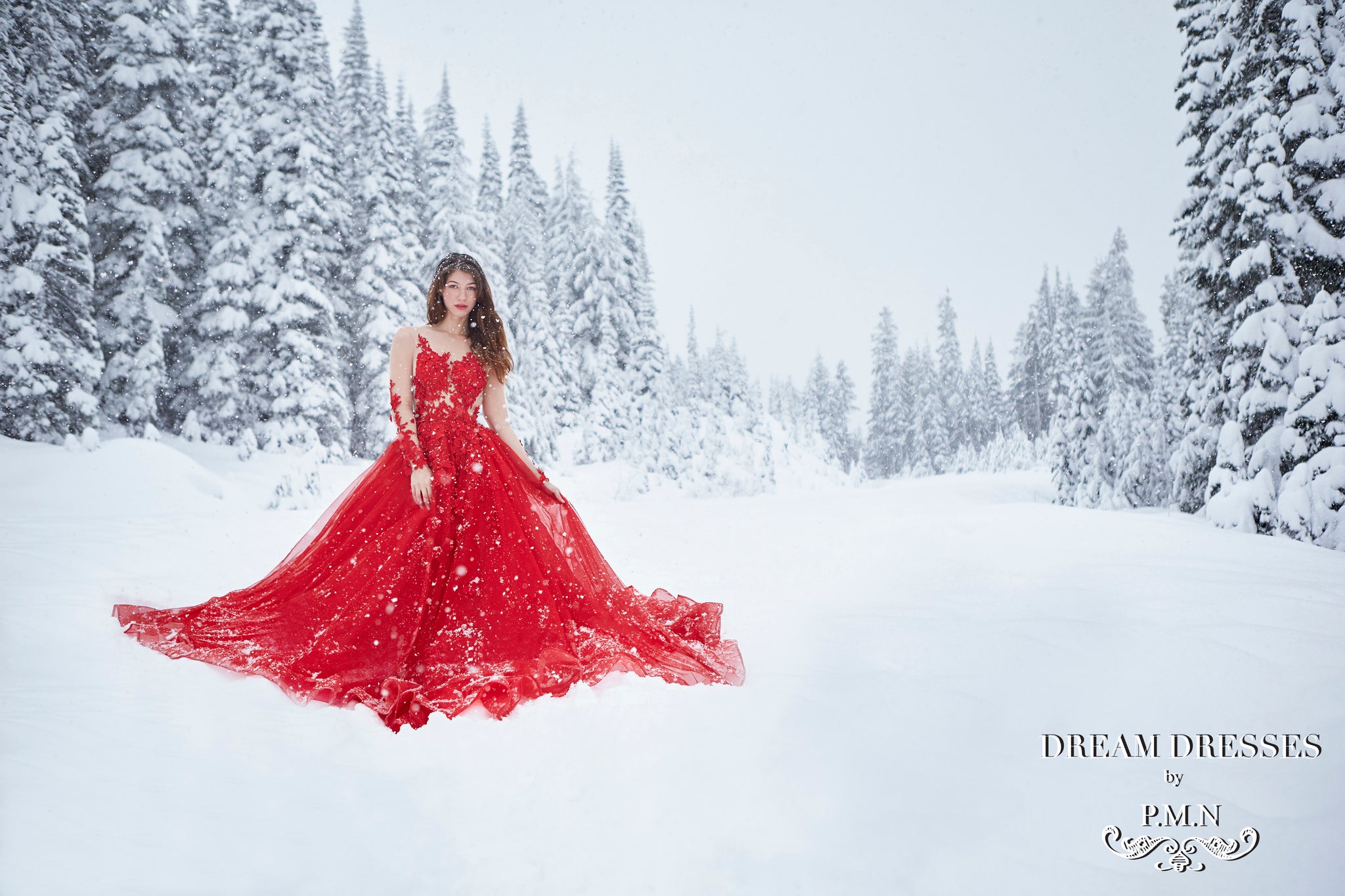 red winter wedding dresses