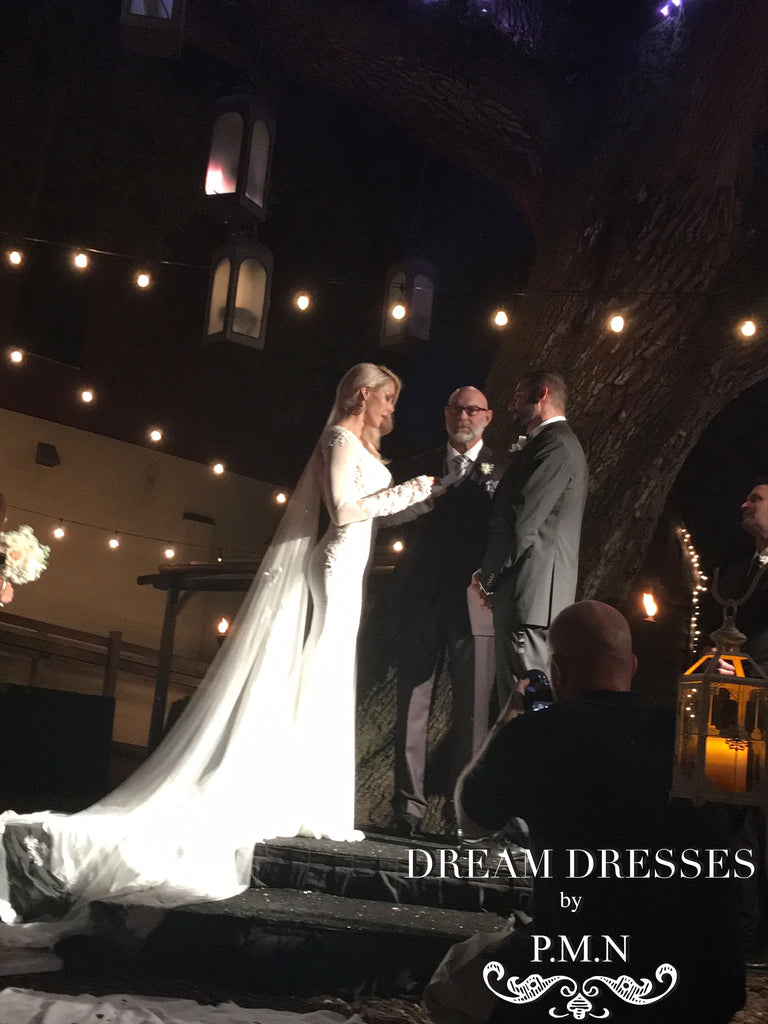 Couture custom wedding dress-Dream Dresses by PMN-Alison Myers's wedding