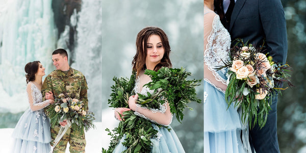 Custom Wedding Dress-Custom ball gown-Dream Dresses by PMN-Winter Wedding photography