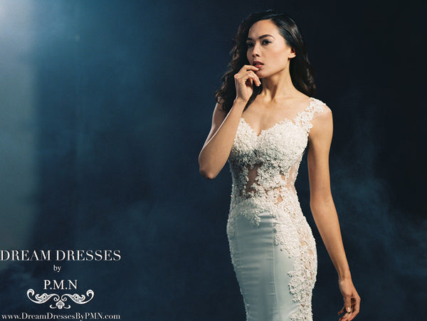 Sexy Sheath Lace Wedding Dress Style Ss16314 Dream Dresses By Pmn 