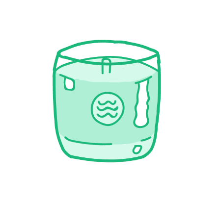 Keap candle illustration