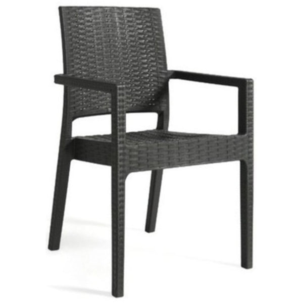 gray rattan sun lounger