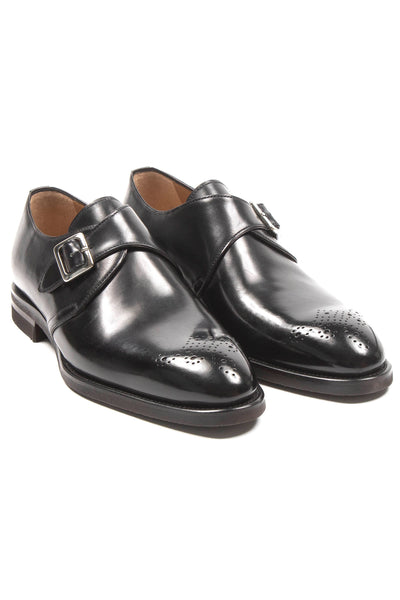 single monk strap shoes