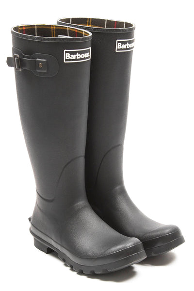 barbour mens bede wellington boots black