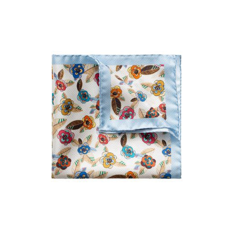Flower Print Pocket Square