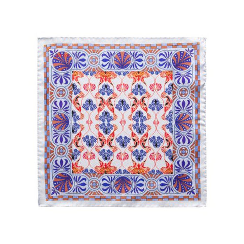 Floral Art Deco Pocket Square