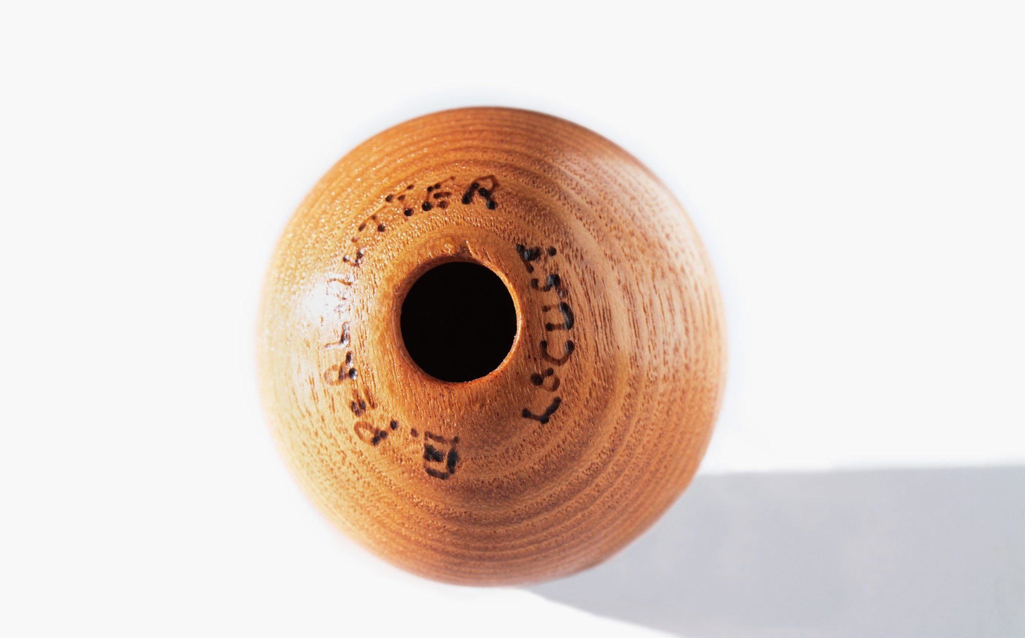 Hand Lathed Locust Wood Orb
