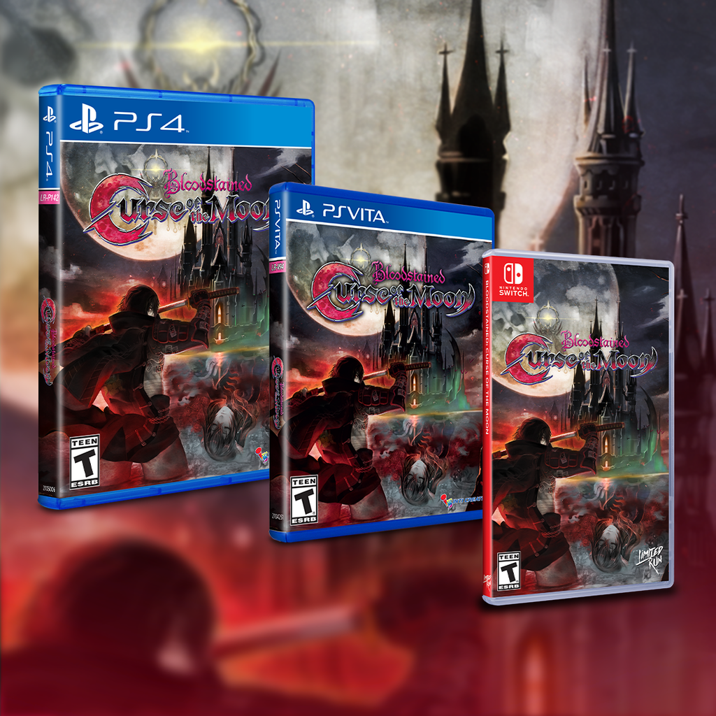 bloodstained curse of the moon switch physical