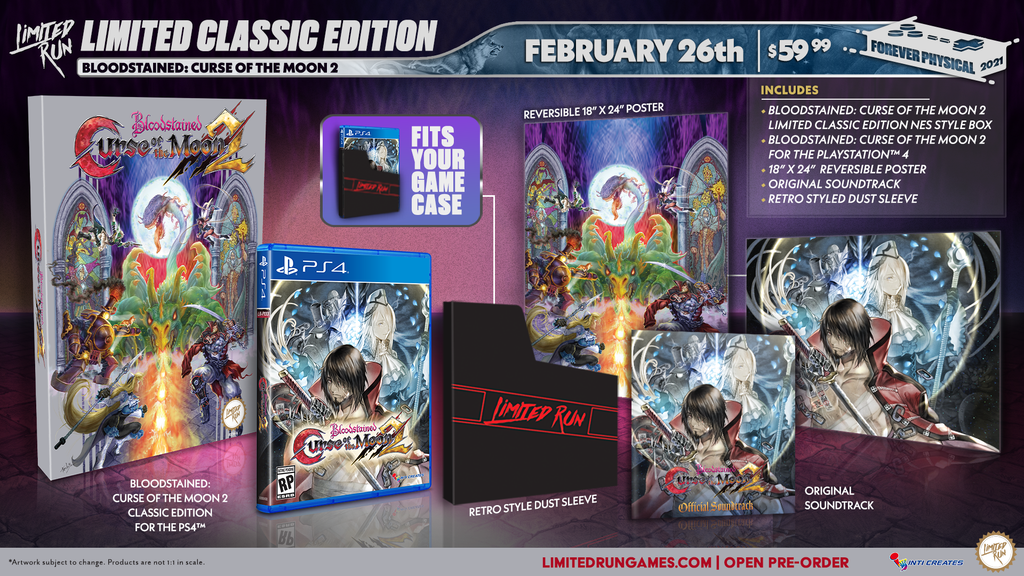 bloodstained curse of the moon 2 psn