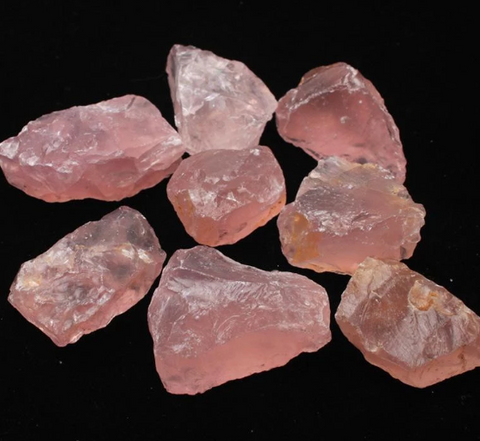 50G Natural Raw Pink Rose Quartz Crystal Gemstone