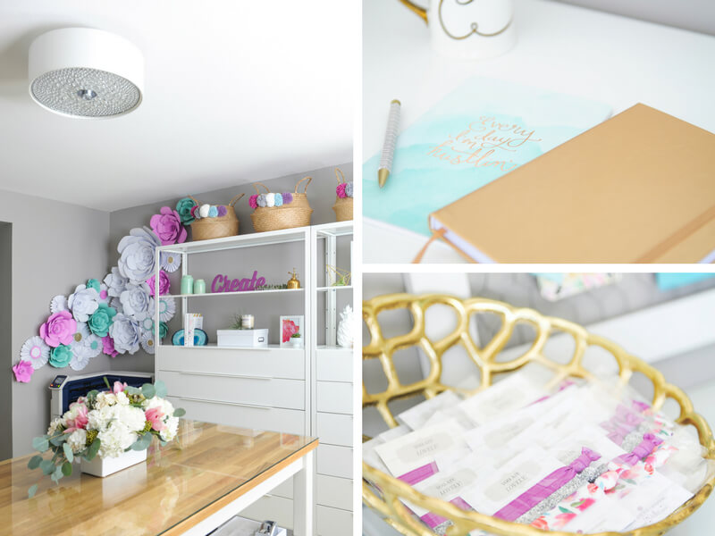 Plum Polka Dot Studio, filled with vibrant colors and storage space