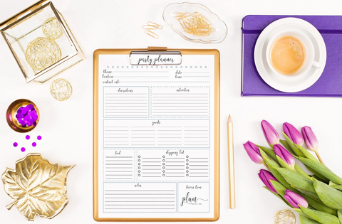 free party planning printable