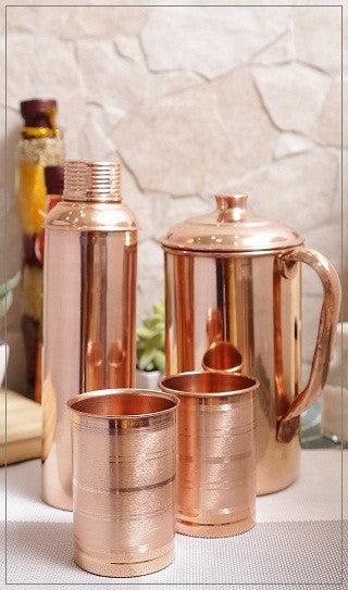 Copper Drinkware Set