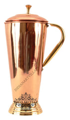 Copper Sartaj Jug With Brass Bottom